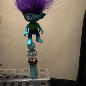Beaded pen Troll Figure